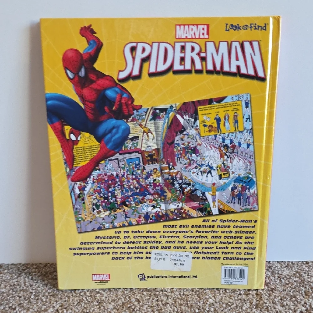 Marvel Spider-Man Look and Find Adventure Books - Hardcover